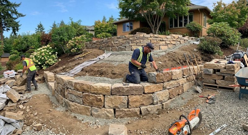 Landscape Wall Construction in Santa Rosa, CA
