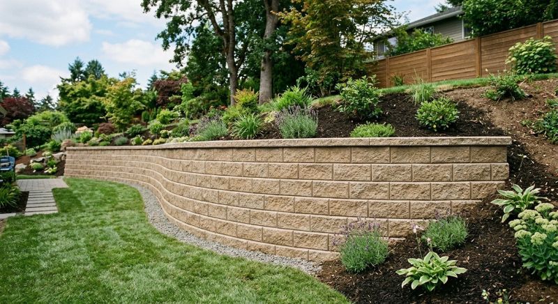 Block Retaining Wall Installation in Brevard County, FL