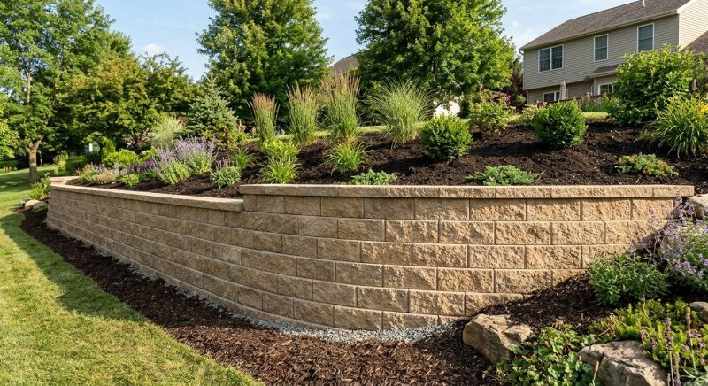 Block Retaining Wall Installation in Daytona Beach, FL